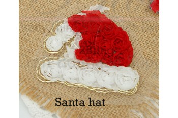 Christmas - Santa Hat Applique, Pack of 2